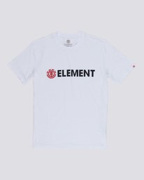 0 Blazin - Short Sleeve T-Shirt for Men White Q1SSA6ELF9 Element