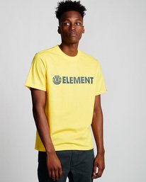 0 Blazin - Short Sleeve T-Shirt for Men Yellow Q1SSA6ELF9 Element