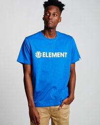 0 Blazin - Short Sleeve T-Shirt for Men Blue Q1SSA6ELF9 Element