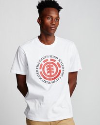 0 Seal - Short Sleeve T-Shirt for Men White Q1SSA8ELF9 Element