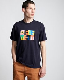 0 Barren - T-Shirt Blue Q1SSD6ELF9 Element