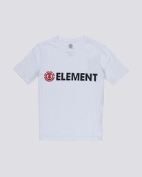 0 Blazin - Short Sleeve T-Shirt for Boys White Q2SSA3ELF9 Element