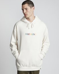 1 Big Hood Rainbow - Sudadera con capucha para Hombre Blanco S1HOA6ELP0 Element