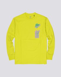 0 Tetsunori Tawaraka Space Typhoon - Camiseta de manga larga para Hombre Amarillo S1LSB4ELP0 Element