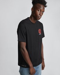 4 Tuckwei - Organic Cotton Short Sleeve T-Shirt for Men Black S1SSF1ELP0 Element