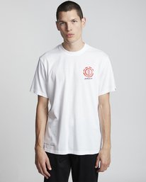 3 Tuckwei - Organic Cotton Short Sleeve T-Shirt for Men White S1SSF1ELP0 Element