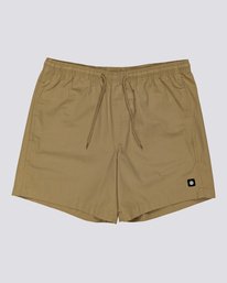 0 Vacation 16" - Elastic Waist Shorts for Men Brown S1WKC1ELMU Element