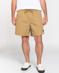 2 Vacation 16" - Elastic Waist Shorts for Men Brown S1WKC1ELMU Element
