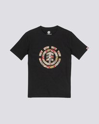 0 Origins Icon - Short Sleeve T-Shirt for Boys Black S2SSA5ELP0 Element