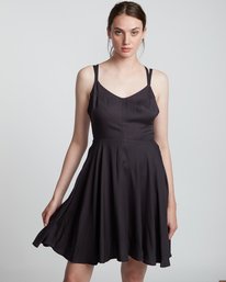 1 Heart Twill - Vestido de viscosa para Mujer  S3DRA2ELP0 Element