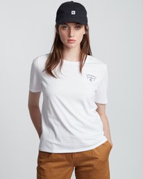 3 Bad Brains - Organic Cotton Short Sleeve T-Shirt for Women White S3SSB2ELP0 Element