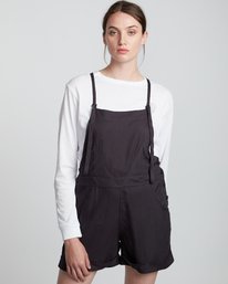 2 Rose Overall - Jumpsuit for Women Black S3WKA1ELP0 Element
