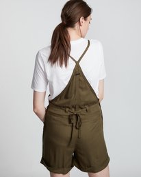 2 Rose Overall - Jumpsuit for Women Green S3WKA1ELP0 Element