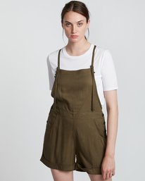 1 Rose Overall - Jumpsuit for Women Green S3WKA1ELP0 Element