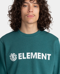 3 Blazin - Sudadera para Hombre Verde U1CRA1ELF0 Element