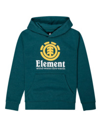 0 Vertical - Felpa con cappuccio voor Ragazzo Green U2HOA6ELF0 Element