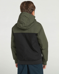 element, Wolfeboro Dulcey Two Tones 2022 - Veste déperlante pour Garçon, FLINT BLACK (3732) Wolfeboro Dulcey Two Tones 2022 - Water-Resistant Jacket for Boys U2JKA3ELF0
