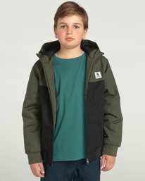 3 Wolfeboro Dulcey Two Tones - Water-Resistant Jacket for Boys Black U2JKA3ELF0 Element