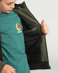 5 Wolfeboro Dulcey Two Tones 2022 - Water-Resistant Jacket for Boys Black U2JKA3ELF0 Element