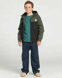 6 Wolfeboro Dulcey Two Tones - Water-Resistant Jacket for Boys Black U2JKA3ELF0 Element