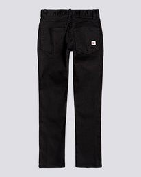1 E01 Color Twill - Slim Fit Jeans for Boys Black U2PNA3ELF0 Element