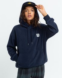 1 Roseburg - Sweat à capuche recyclé pour Femme Bleu U3FLA2ELF0 Element