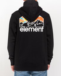 3 Sunnett - Sweat à capuche pour Homme Noir W1HOC5ELP1 Element