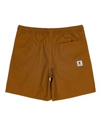 1 Manual Twill 17" - Elasticated Shorts for Men Gray W1WKC4ELP1 Element