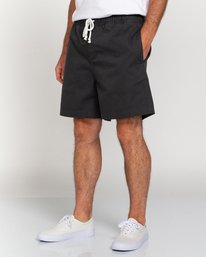 2 Manual Twill 17" - Elasticated Shorts for Men Black W1WKC4ELP1 Element