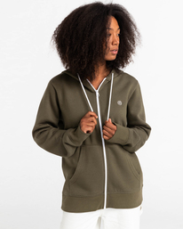 6 Cornell Classic - Sweat à capuche zippé Vert W1ZHB4ELP1 Element