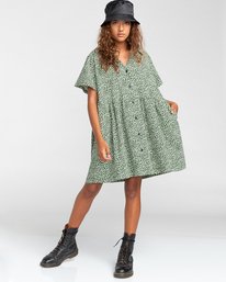 1 Cinnamon - Oversized Babydoll Dress for Women White W3DRB7ELP1 Element