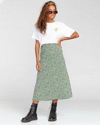 0 Janis - Wrap Skirt for Women White W3SKA1ELP1 Element