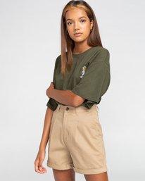 3 Olsen 19" - Chino Shorts for Women Gray W3WKB2ELP1 Element