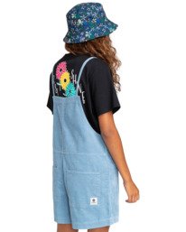 3 Rosario - Corduroy Playsuit for Women Blue W3WKC4ELP1 Element