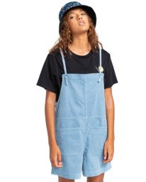 1 Rosario - Corduroy Playsuit for Women Blue W3WKC4ELP1 Element