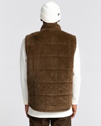 7 Woodland Corduroy - Gilet Impermeabile da Uomo Brown Z1JKE2ELF1 Element