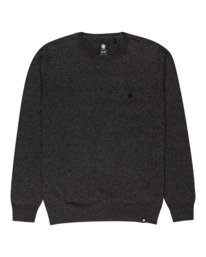 0 Crew - Maglia da Uomo Nero Z1JPC2ELF1 Element