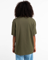 9 Basic Label - Short Sleeves T-Shirt Green Z1SSI1ELF1 Element