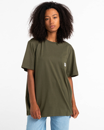 5 Basic Label - Short Sleeves T-Shirt Green Z1SSI1ELF1 Element