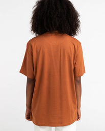 9 Basic Label 2022 - Kurzärmeliges T-Shirt Braun Z1SSI1ELF1 Element