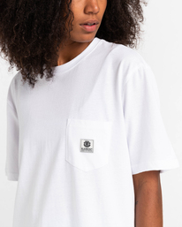 3 Basic Label 2022 - T-shirt manches courtes Blanc Z1SSI1ELF1 Element