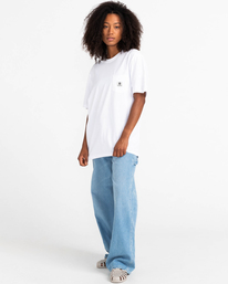 4 Basic Label 2022 - T-shirt manches courtes Blanc Z1SSI1ELF1 Element