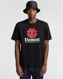 1 Vertical - Camiseta para Hombre Negro Z1SSI4ELF1 Element