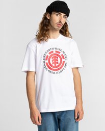 1 Seal - Camiseta para Hombre Blanco Z1SSI7ELF1 Element