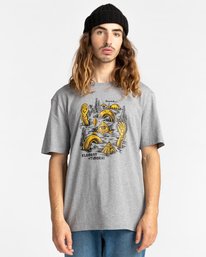 1 Cracks - T-Shirt for Men Gray Z1SSP1ELF1 Element