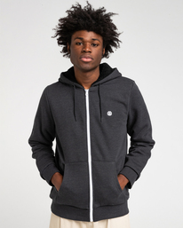 1 Bolton - Zip-Up Hoodie for Men Gray Z1WAC5ELF1 Element