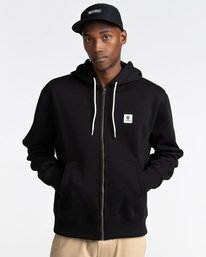 1 Rain Cornell - Zip-Up Hoodie for Men Black Z1ZHC2ELF1 Element