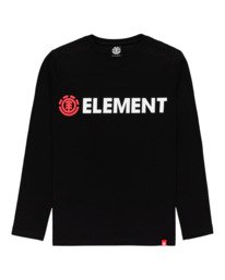 0 Blazin - T-shirt manches longues pour Garçon Noir Z2LSB3ELF1 Element