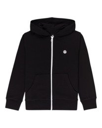 0 Cornell Classic - Zip-Up Sweatshirt for Kids Black Z2ZHB4ELF1 Element