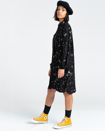 3 Hazel - Oversized Midi Shirt Dress for Women Multicolor Z3DRC8ELF1 Element